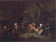 Jan Steen Merry Company in an inn. Spain oil painting artist